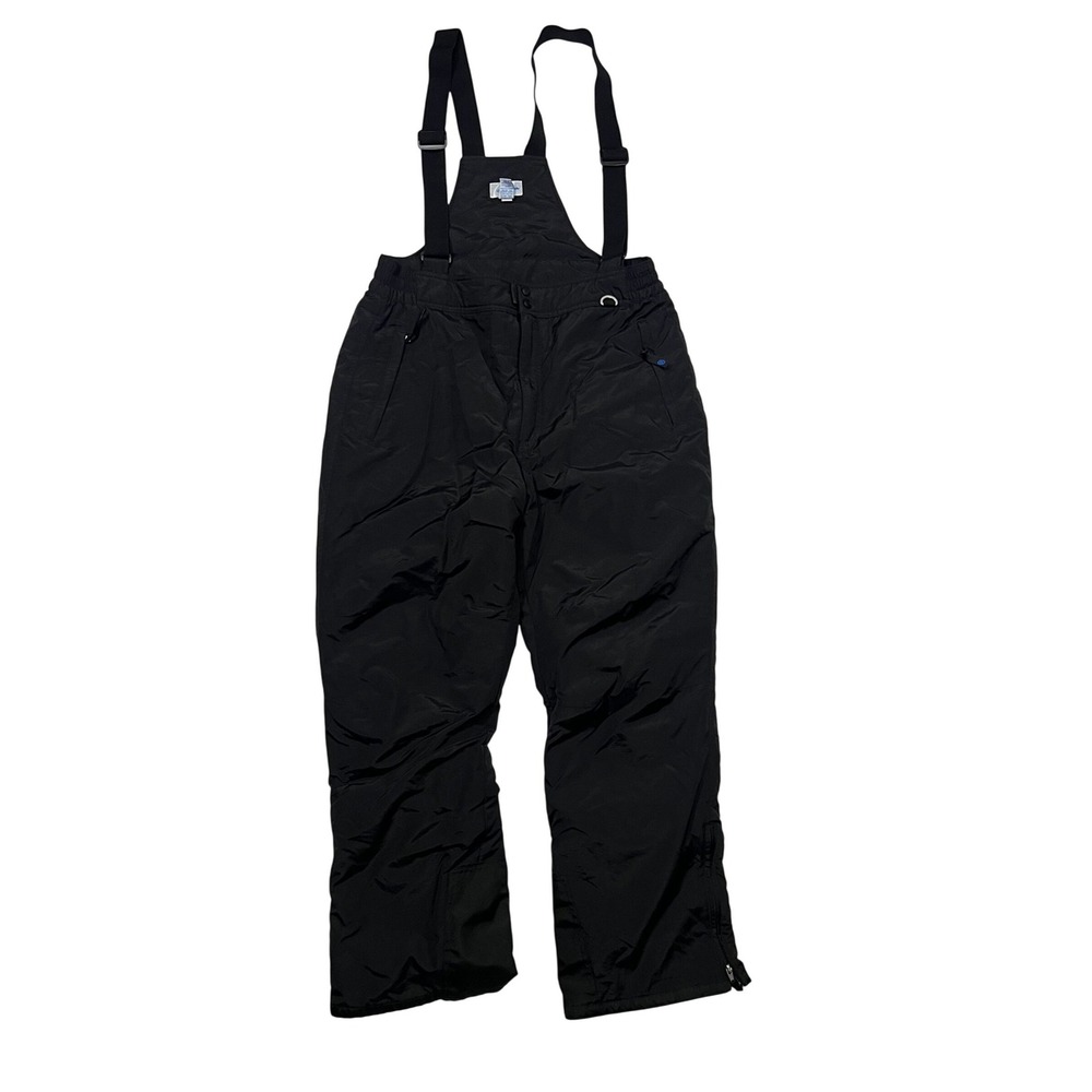 Slalom Bib‎ Snow Pants Mens XL Black Insulated Ski Snowboard Overalls Adjustable